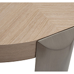 Столик журнальный круглый со светлым шпоном Light Veneer Table варинант исполнения - 2 | Loft Concept в Волгограде