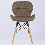 Стул с коричневым сиденьем из экокожи JEROEN варинант исполнения - 3 | Loft Concept в Волгограде