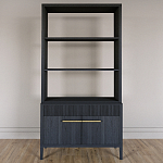 Стеллаж Primo с ящиками Черный дуб  варинант исполнения - 1 | Loft Concept в Волгограде