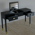 Туалетный стол - Трельяж Elsa Dreams Black 120 см варинант исполнения - 2 | Loft Concept в Волгограде