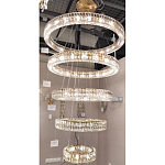 Многоярусная Люстра Elizabeth Золото Вертикальная композиция из пяти хрустальных светильников варинант исполнения - 2 | Loft Concept в Волгограде