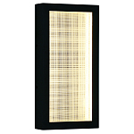 Светодиодное прямоугольное бра из металла черного цвета Lattice Lux варинант исполнения - 1 | Loft Concept в Волгограде