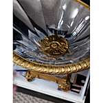 Чаша из прозрачного стекла с бронзовым рельефным ободком Eden Garden варинант исполнения - 4 | Loft Concept в Волгограде