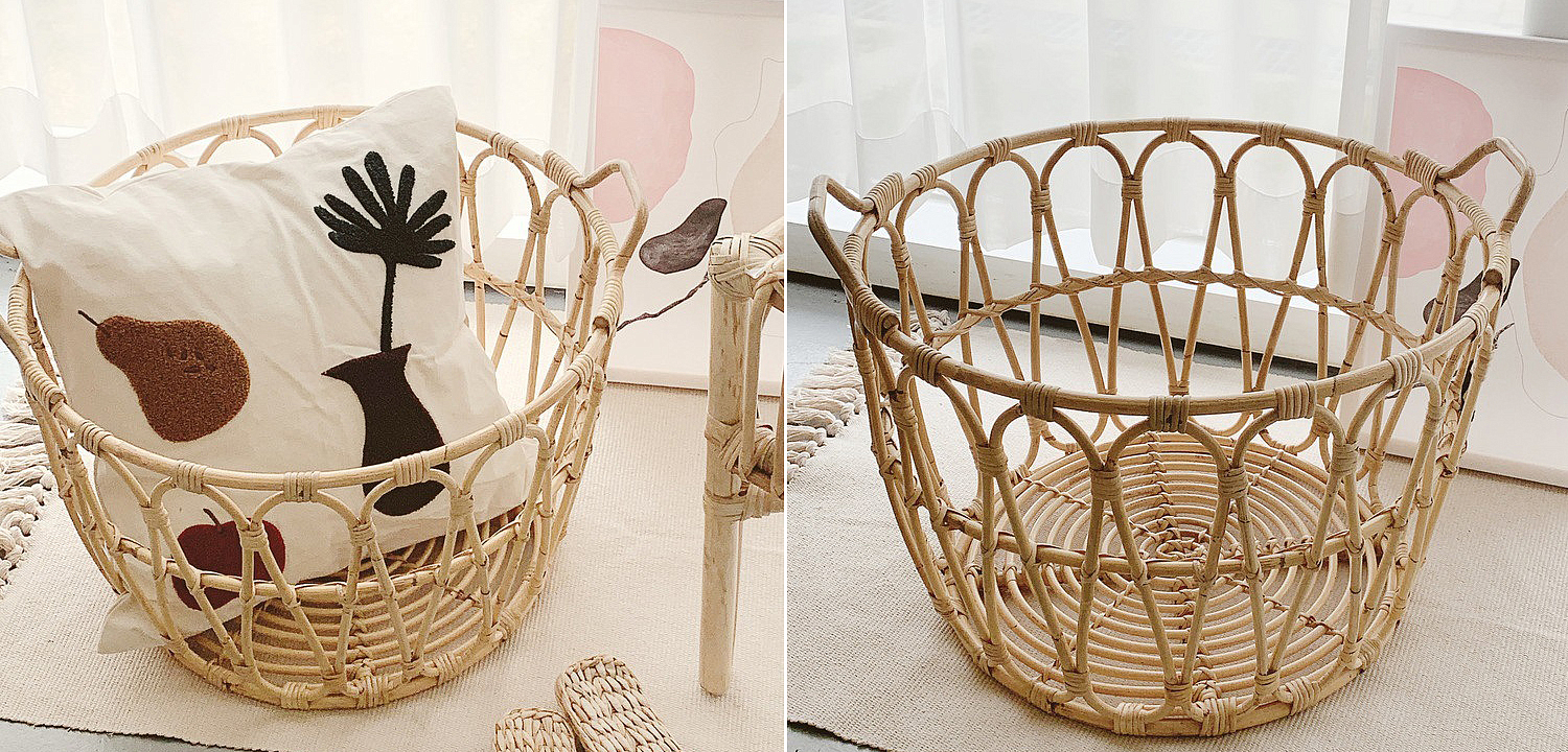 Корзина Round Wicker Baskets Корзина Round Wicker Baskets - Loft-Concept в Волгограде