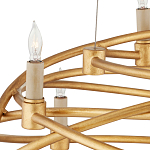 Люстра золотая в форме спирали Fancy Pattern варинант исполнения - 1 | Loft Concept в Волгограде