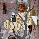 Обои ручная роспись Willow & Waves Original colourway on Edo painted Xuan paper with antiquing варинант исполнения - 1 | Loft Concept в Волгограде