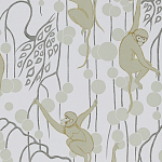 Обои ручная роспись Deco Monkeys Biscuit on dyed paper варинант исполнения - 1 | Loft Concept в Волгограде