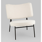 Мини-кресло District Lounge букле белый варинант исполнения - 1 | Loft Concept в Волгограде