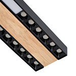 Потолочный светильник черный GAVIN WOOD 1 варинант исполнения - 2 | Loft Concept в Волгограде