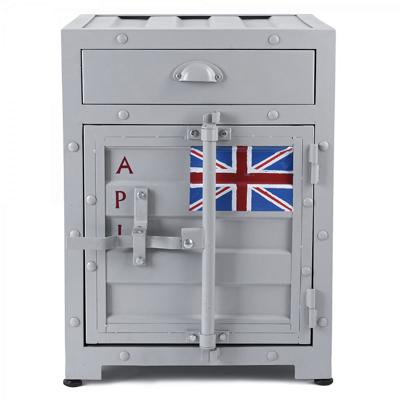 Тумба Union Jack с ящиком и дверью Серый Красный Желтый Оранжевый Черный Белый Синий Зеленый Голубой Бирюзовый Тумба Union Jack с ящиком и дверью Серый Красный Желтый Оранжевый Черный Белый Синий Зеленый Голубой Бирюзовый в Волгограде | Loft Concept
