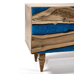 Стильный Буфет лофт 4 двери Cabinet Crimson River фасад эпоксидная смола  варинант исполнения - 3 | Loft Concept в Волгограде