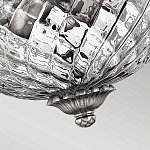 Потолочный светильник с чашеобразным плафоном из толстого волнообразного стекла и широким узорчатым основанием Hinkley варинант исполнения - 7 | Loft Concept в Волгограде