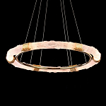 Люстра в форме кольца с золотым декором Warm Heavenly Light варинант исполнения - 4 | Loft Concept в Волгограде