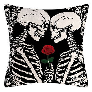 Подушка на Хэллоуин Lovers and Rose