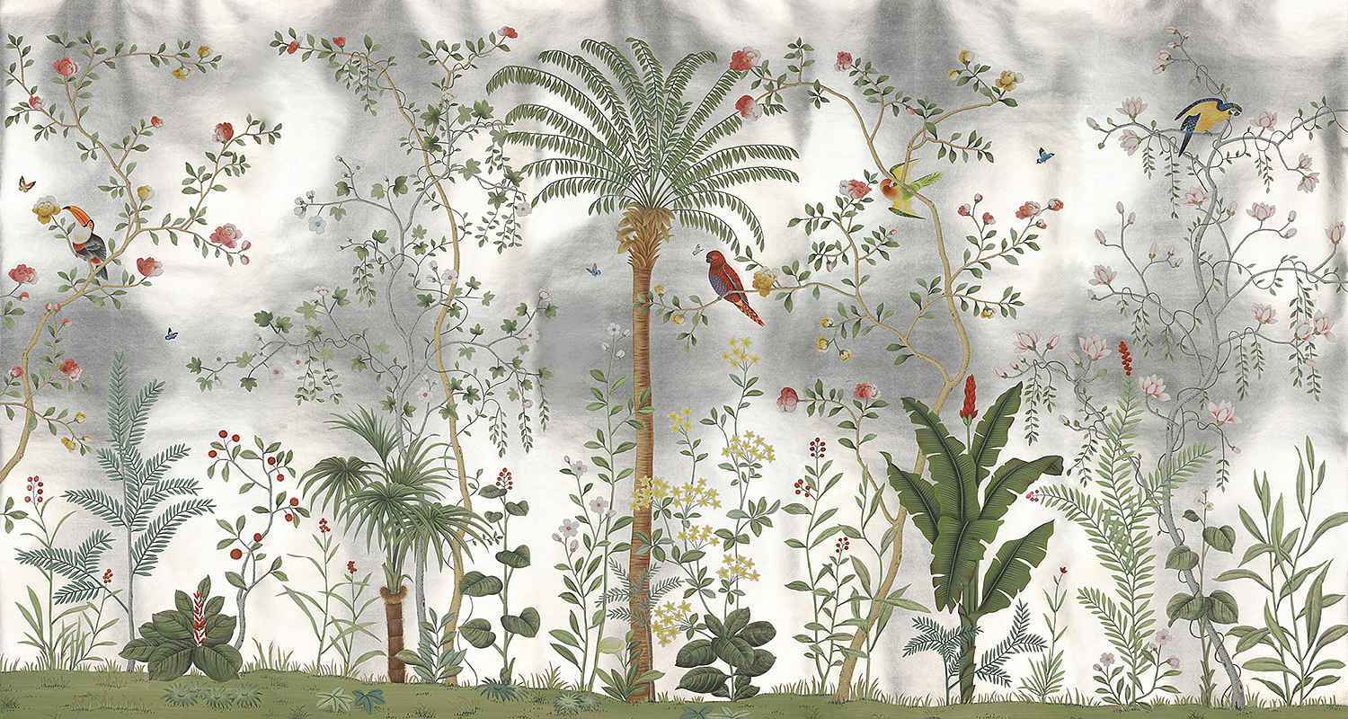 Обои ручная роспись Amazonia Tarnished Silver - Loft-Concept в Волгограде