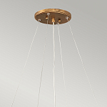 Люстра подвесная золотого цвета с металлическим сетчатым основанием и стеклянными каплевидными подвесками Hinkley варинант исполнения - 11 | Loft Concept в Волгограде