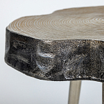 Металлический столик со столешницей в виде слеба Slabby варинант исполнения - 3 | Loft Concept в Волгограде