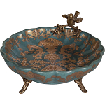 Блюдо фарфоровое Птица на ветке Flora варинант исполнения - 2 | Loft Concept в Волгограде