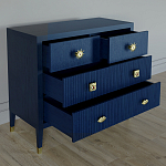 Бельевой Комод с 4 ящиками Elsa Dreams Blue варинант исполнения - 2 | Loft Concept в Волгограде