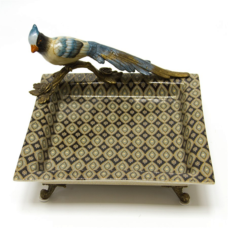 Блюдо Bird Geometry Мульти Бронза Блюдо Bird Geometry Мульти Бронза в Волгограде | Loft Concept
