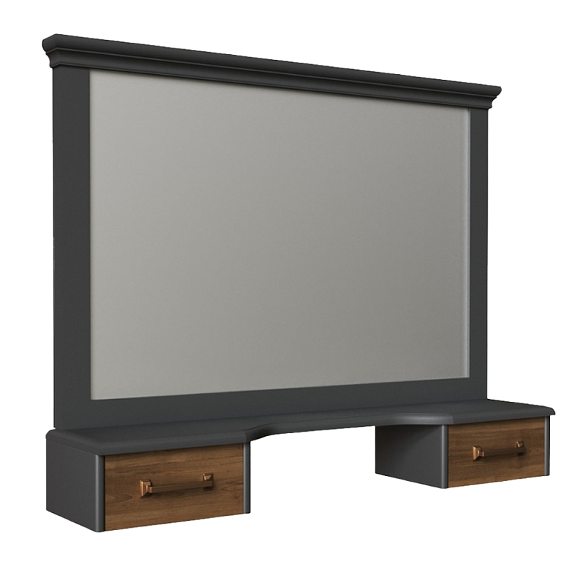 Зеркало для туалетного столика из массива бука Tasteful Furniture Зеркало Серый Коричневый Зеркало для туалетного столика из массива бука Tasteful Furniture Зеркало Серый Коричневый в Волгограде | Loft Concept