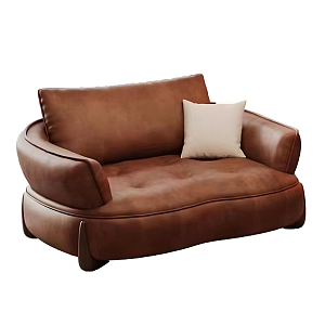 Кресло кожаное с деревянным каркасом Medieval Furniture