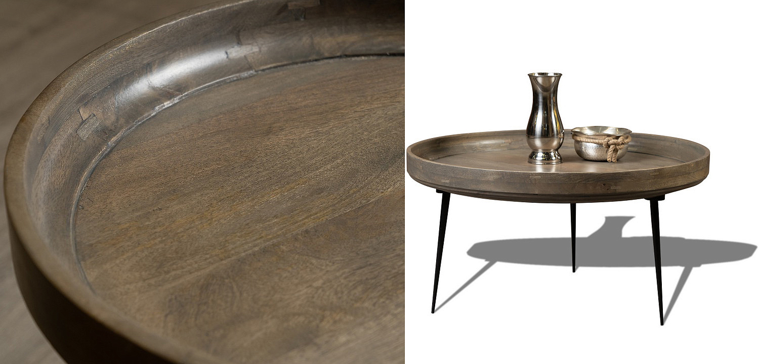 Кофейный стол Davidson Coffee Table platinum 40 Кофейный стол Davidson Coffee Table platinum 40 - Loft-Concept в Волгограде