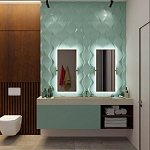 Гипсовая 3D панель с принтографией PM-24 варинант исполнения - 1 | Loft Concept в Волгограде