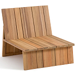 Уличное кресло из массива акации Trivett Wooden Chair варинант исполнения - 5 | Loft Concept в Волгограде