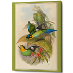 Постер на холсте с изображением птиц Blooming Birds Poster варинант исполнения - 5 | Loft Concept в Волгограде