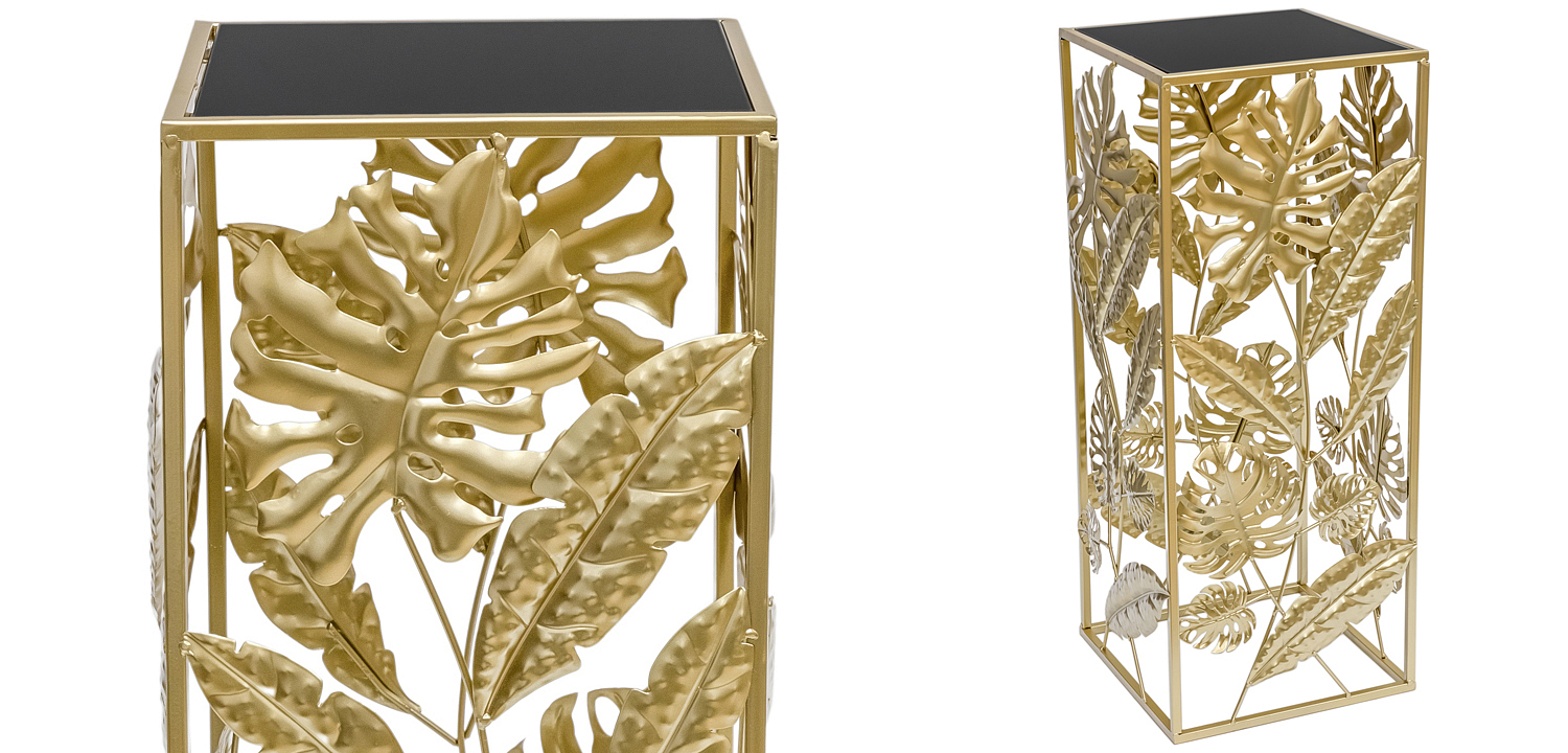 Подставка Tropical Gold Leaves Stand S Подставка Tropical Gold Leaves Stand S - Loft-Concept в Волгограде