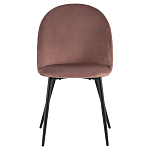 Мягкий стул в велюре пыльно-розового цвета Miruna Chair варинант исполнения - 2 | Loft Concept в Волгограде