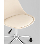 Офисный стул на металлическом основании EGGERY Beige пластик варинант исполнения - 2 | Loft Concept в Волгограде
