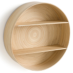 Полка настенная из бамбука Zenara варинант исполнения - 3 | Loft Concept в Волгограде