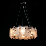 Люстра круглая с подвесными прямоугольными пластинами из стекла Glacier Panels варинант исполнения - 3 | Loft Concept в Волгограде