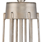 Люстра серебряного цвета с изогнутыми элементами каркаса Twisted Iron Chandelier варинант исполнения - 3 | Loft Concept в Волгограде