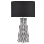 Настольная лампа с черно-белым узором Wavy Stripes варинант исполнения - 2 | Loft Concept в Волгограде