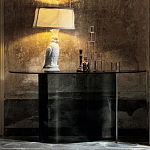 Консоль дымчатого цвета с изогнутым основанием Arabesque варинант исполнения - 3 | Loft Concept в Волгограде