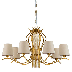 Люстра с абажурами из велюровой ткани Gracy D75 см