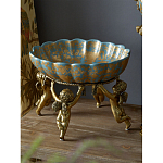 Чаша с орнаментом на бронзовых ножках в виде ангелов Eden Garden варинант исполнения - 5 | Loft Concept в Волгограде