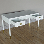 Письменный стол Elsa Dreams White Шпон дерево с двумя ящиками варинант исполнения - 3 | Loft Concept в Волгограде