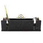 Настольный письменный набор из белого мрамора и змеевика Marble Accessory варинант исполнения - 3 | Loft Concept в Волгограде