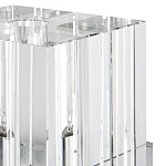 Бра серебряное с фактурным прозрачным абажуром Optical Crystal варинант исполнения - 1 | Loft Concept в Волгограде