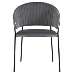 Стул в велюре серого цвета Horizon варинант исполнения - 2 | Loft Concept в Волгограде