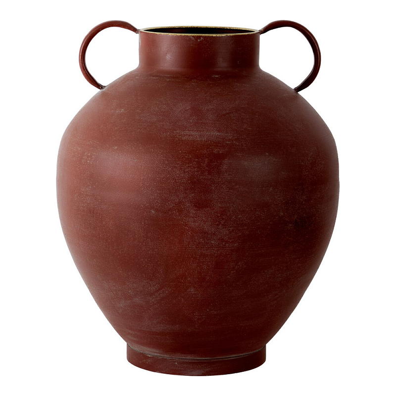 Ваза бордовая с 2-мя фактурными ручками Vase Burgundy Glaze Бордовый в Волгограде | Loft Concept 