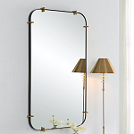 Зеркало настенное в черной металлической раме Mirror Cardinal варинант исполнения - 4 | Loft Concept в Волгограде