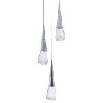 Подвесной светильник капли Acrylic Droplet Trio Chrome Hanging Lamp варинант исполнения - 1 | Loft Concept в Волгограде