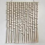 Панно на стену из хлопковых нитей White Morse Wall Hanging  варинант исполнения - 4 | Loft Concept в Волгограде
