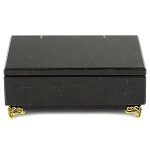 Шкатулка из натурального камня змеевик чёрного цвета Stone Casket варинант исполнения - 2 | Loft Concept в Волгограде