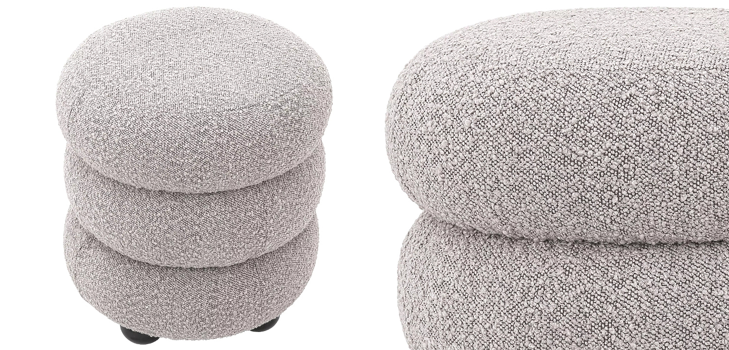 Пуф Eichholtz Stool Tulum Grey Пуф Eichholtz Stool Tulum Grey - Loft-Concept в Волгограде